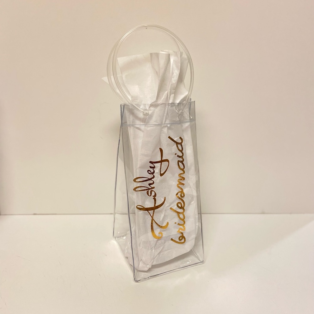 CUSTOM Ice Bag Collapsible Wine Cooler Bag